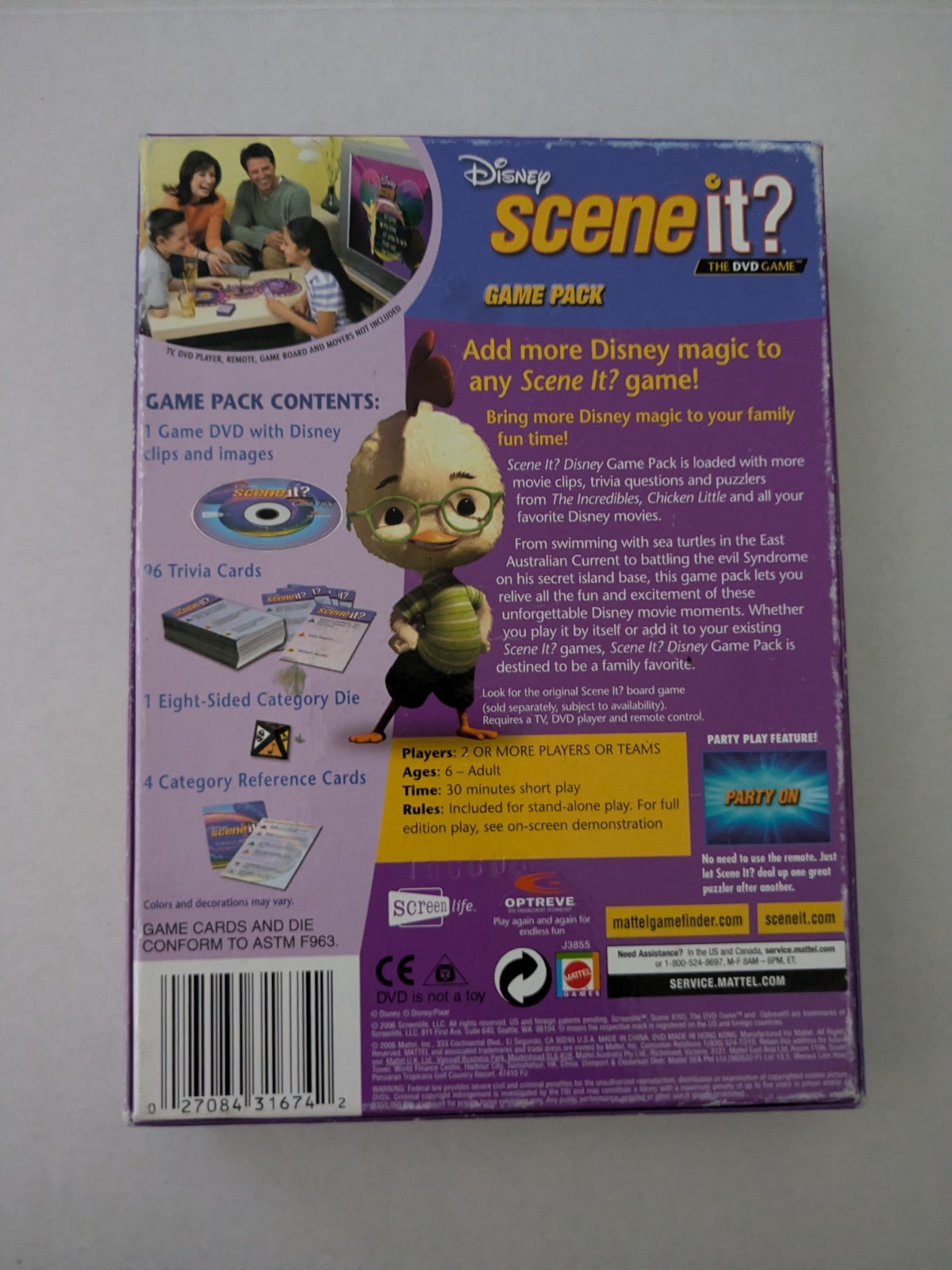Scene It? The DVD Disney Super Game Pack – Complete – Free Shipping – Board Game