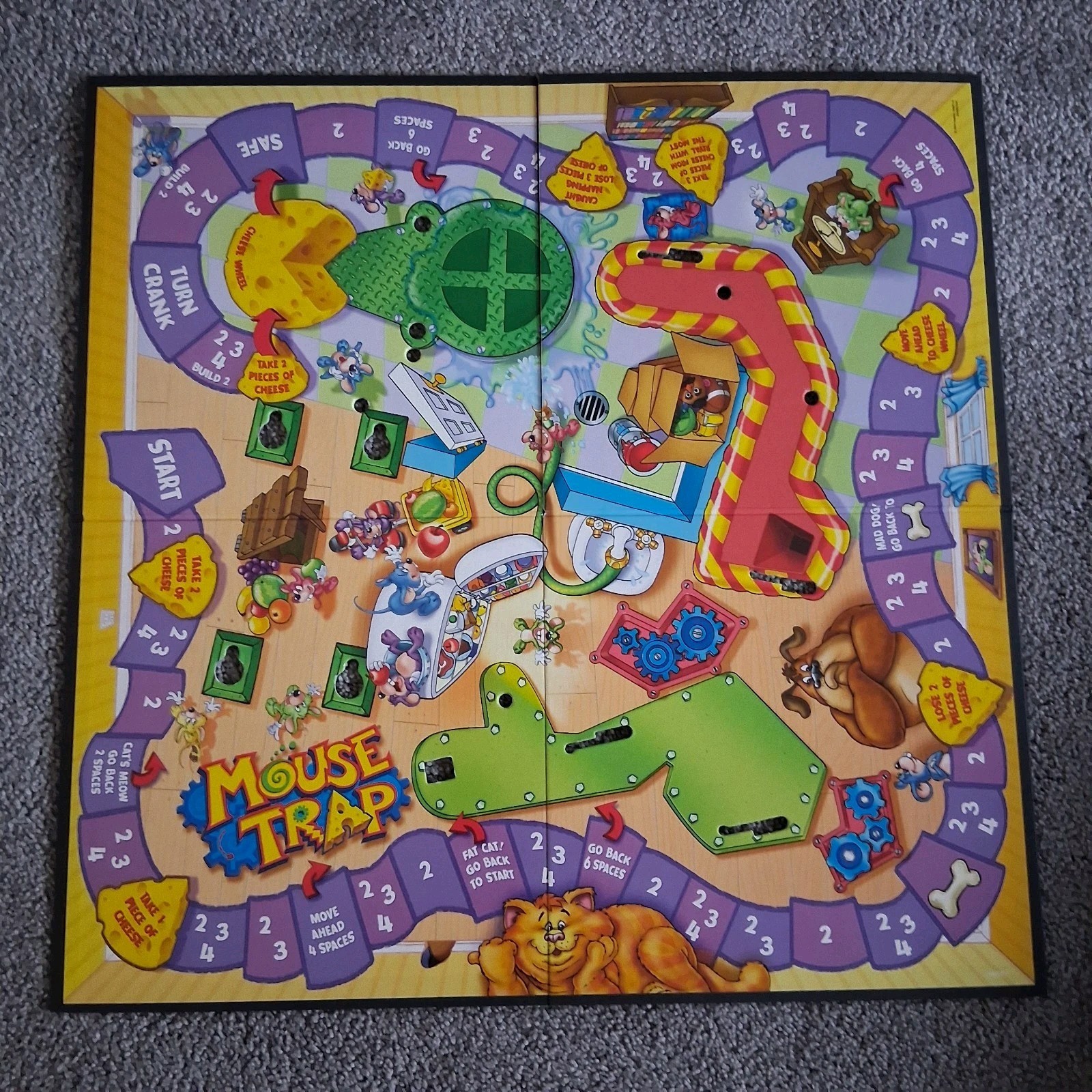 VTG Mouse Trap Board Game Milton Bradley Kids 2005 Classic Retro Game – Complete