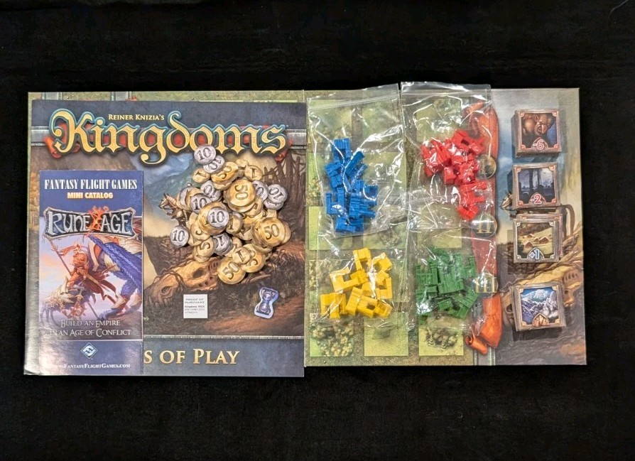 2011 Kingdoms By Fantasy Flight Games & Reiner Knizia Verified Complete FFG