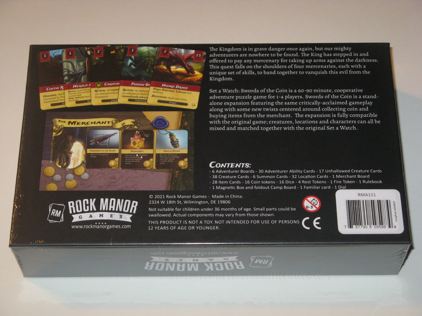 Set A Watch-Swords of the Coin SW 1-4 player co-op Rock Manor Games