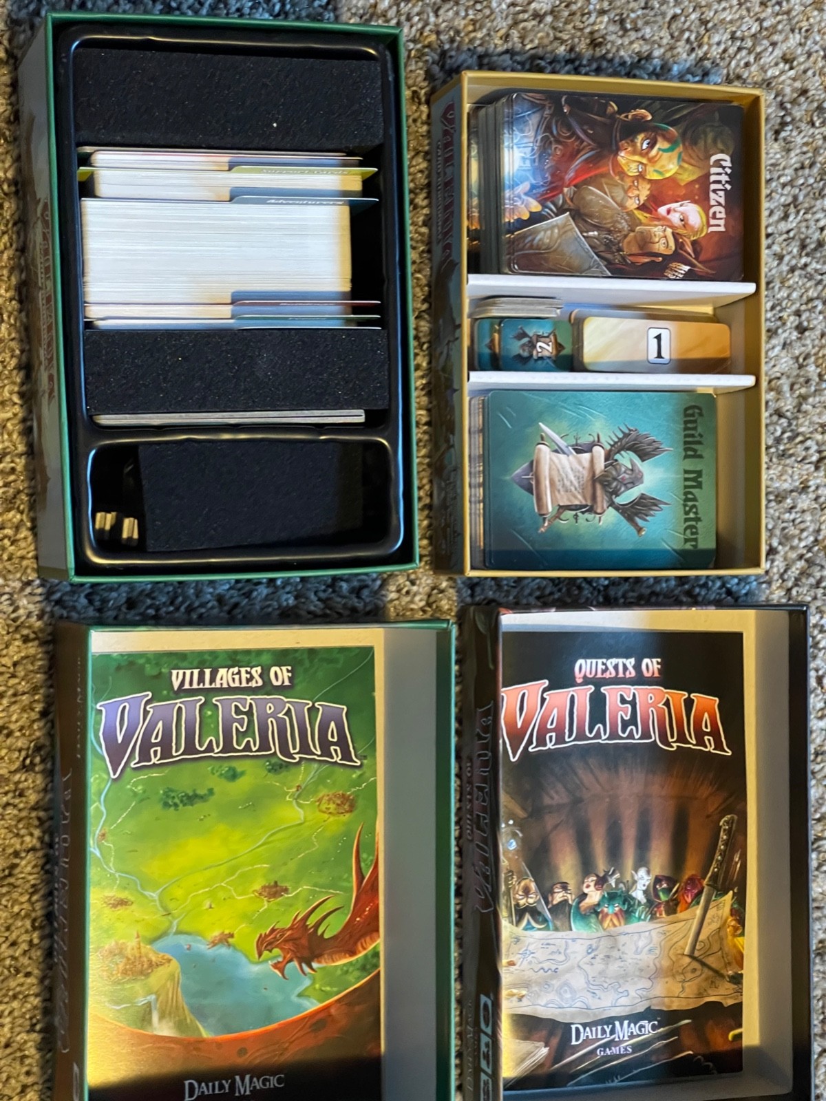 Daily Magic Boardgame Quests of Valeria And Villages Of Valeria USED