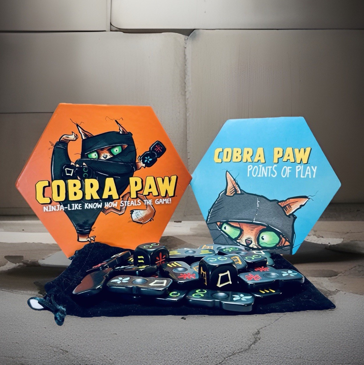 Cobra Paws Ninja Tile Game Bananagrams Master Meow Clawfuku Cat Ninja – Complete