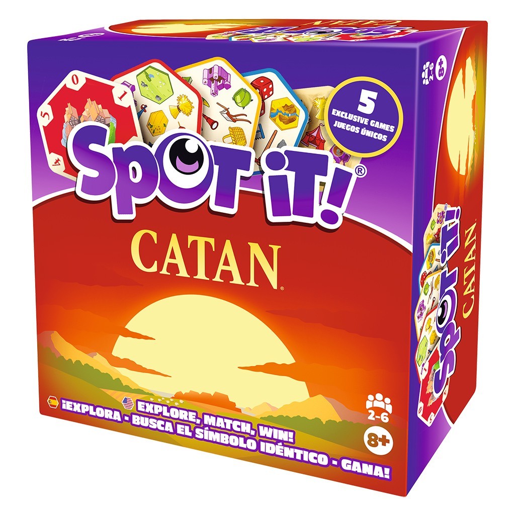 Spot It! Catan Card Game Zygomatic Settlers Family Party