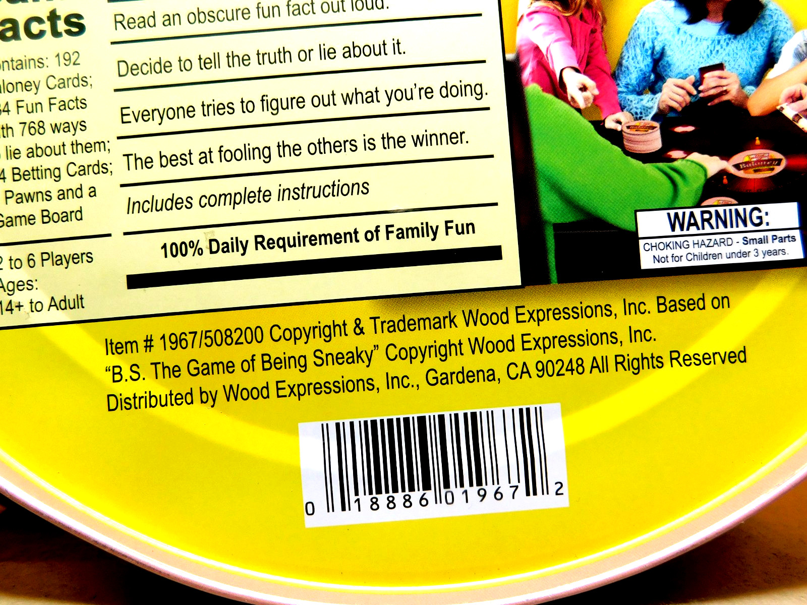 Wood Expressions, Inc.~The Game of Baloney Fibbing Fun For The Whole Family NEW!