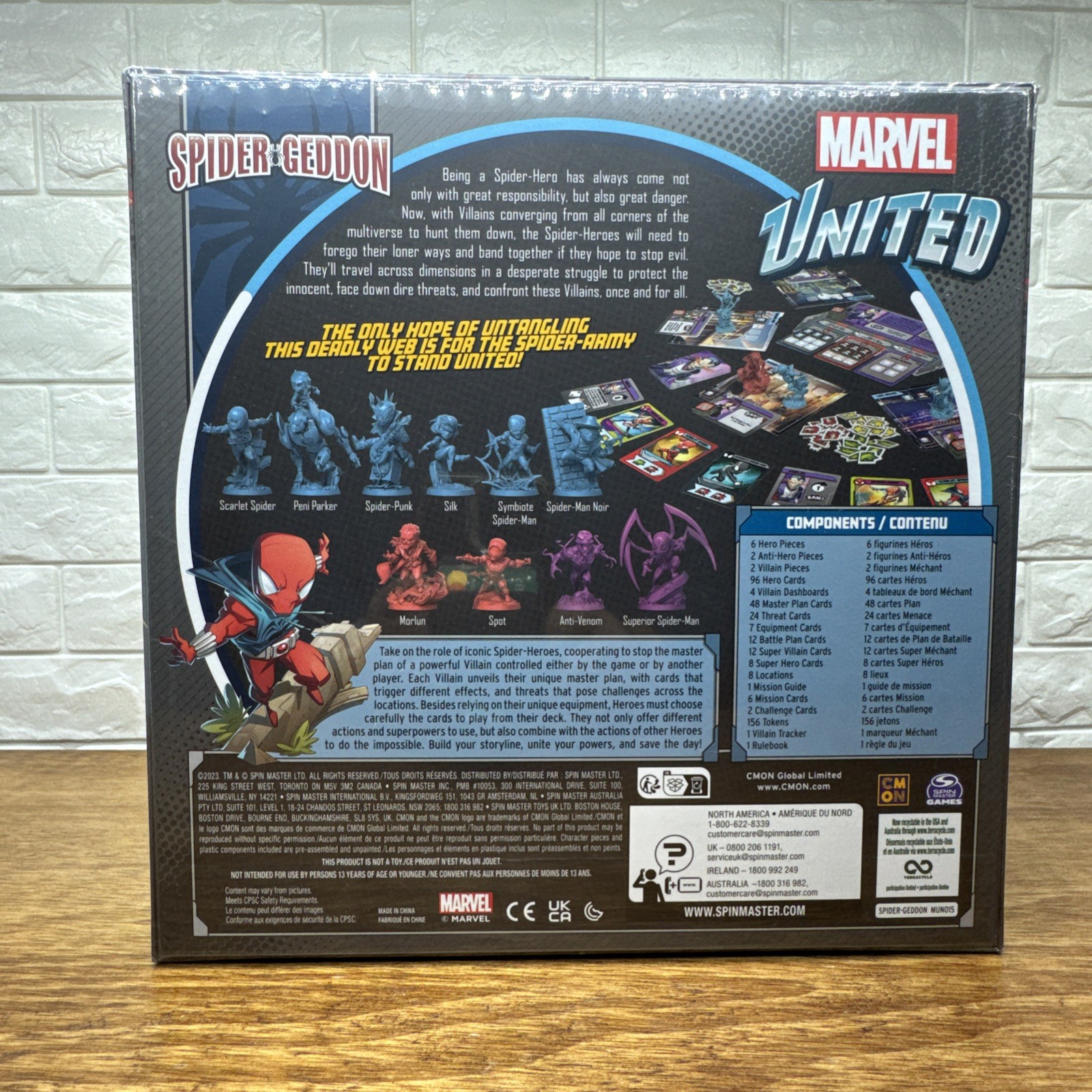 Marvel United Spider Geddon Board Game 1 To 4 Players Ages 14 And Up New Sealed