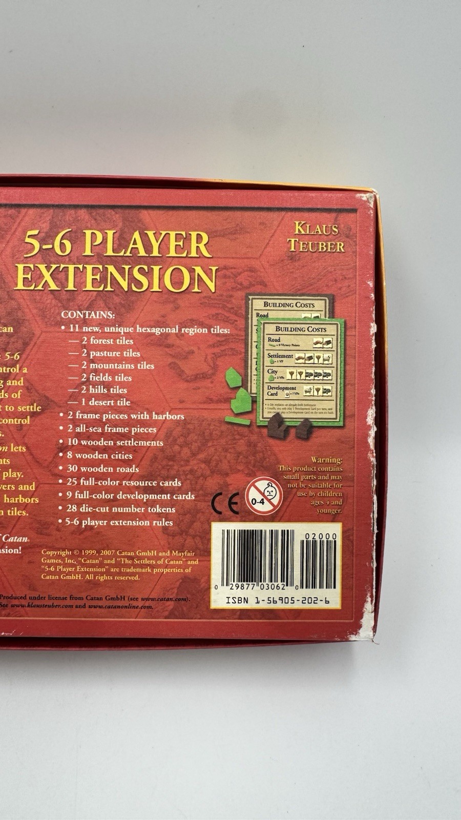 The Settlers of Catan 5-6 Player Extension Mayfair Games #3062 Expansion Sealed