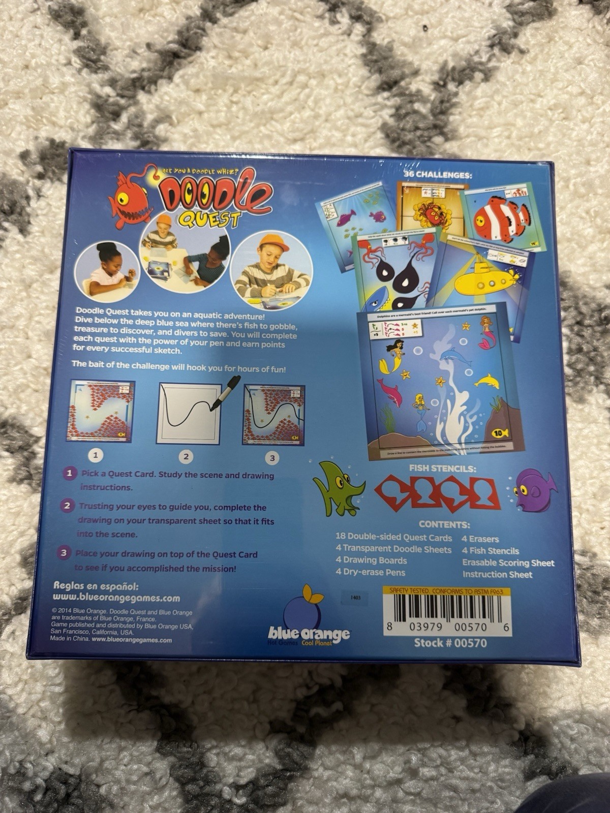 Doodle Quest Deep Sea Adventure Drawing Memory 2014 New Sealed NIB