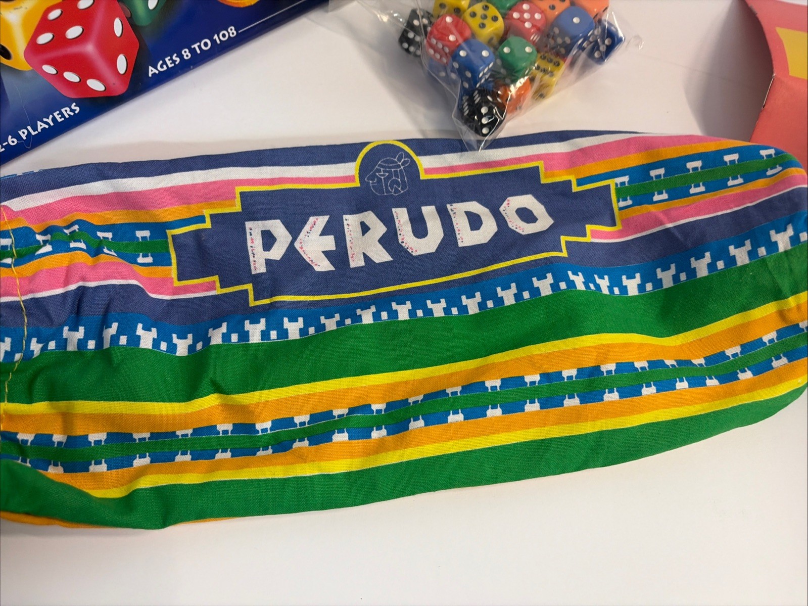 PERUDO Liar’s Dice Game 2002 Tin – South American Dice Game 100% Complete