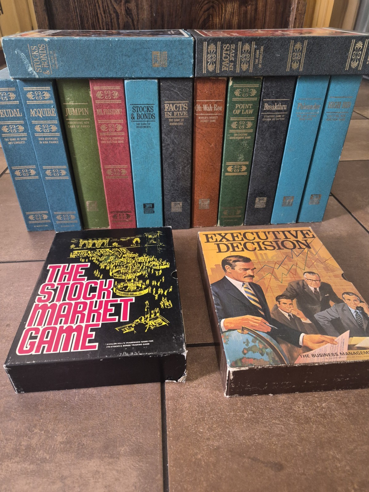 Bookshelf Game Lot 3M Game Company St. Paul Minnesota VTG 60s Total of 16