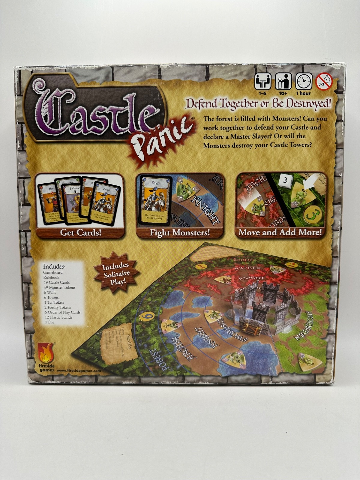 Castle Panic A Cooperative Tower Defense Game Fireside Games COMPLETE 10+ 1-6 P