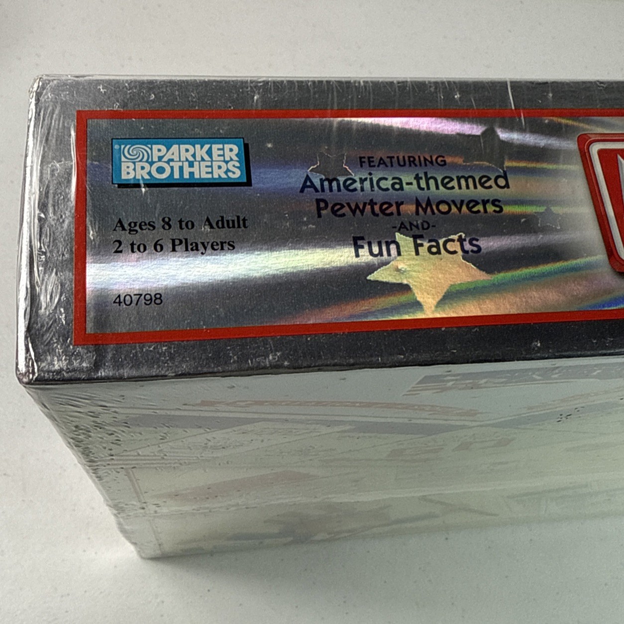 America Monopoly Special Edition 2002 Holographic Box New Sealed Board Game USA