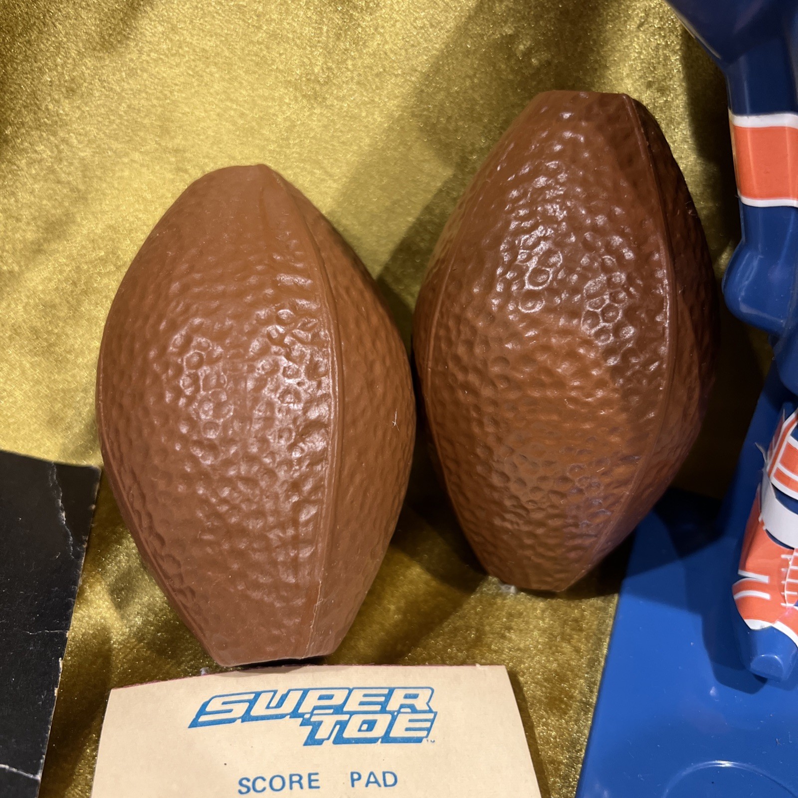 1975 Schaper SUPER TOE “Super Jock” Football Field Goal Kicking Game Pieces