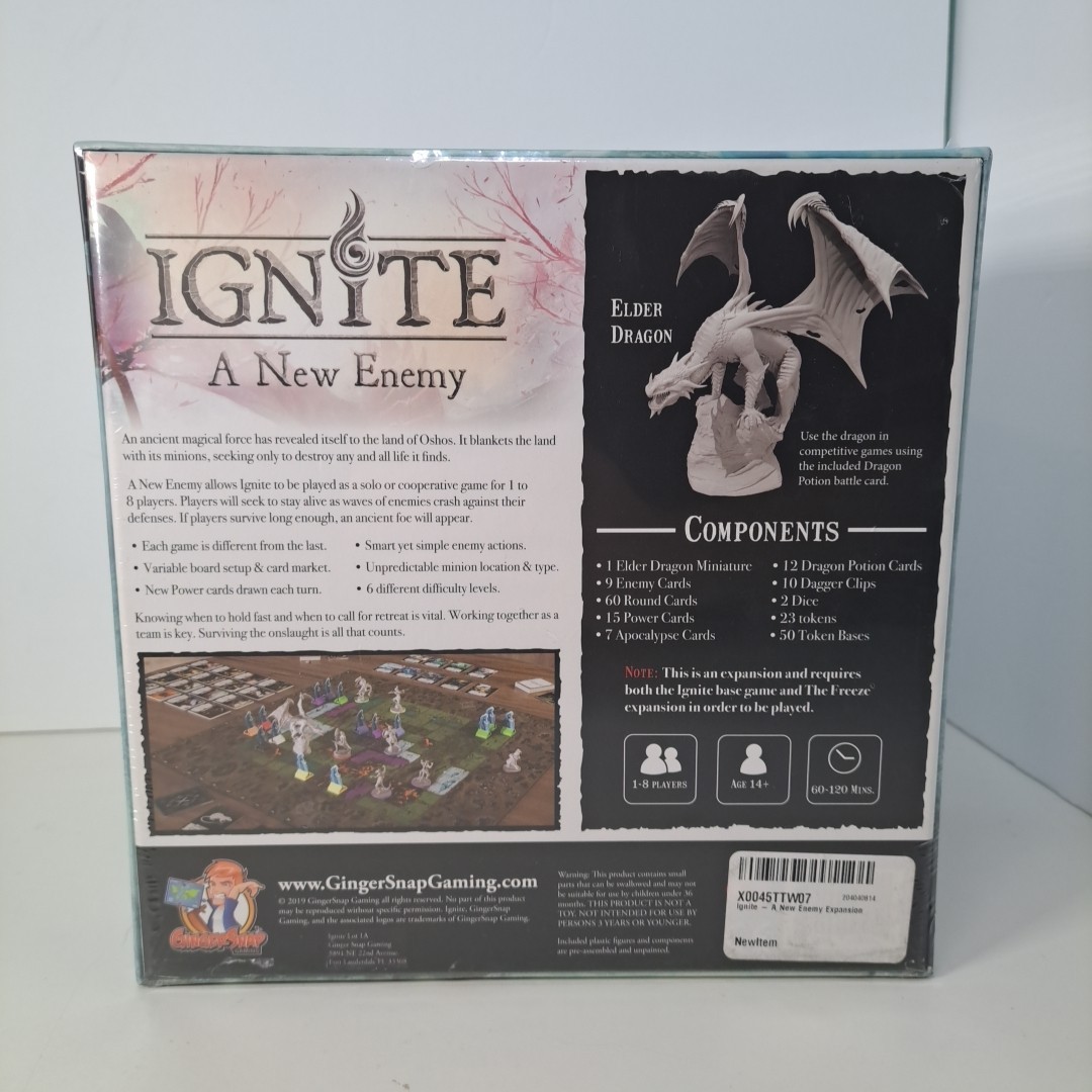 New and Sealed Ignite: A New Enemy Board Game Expansion 1-8 Players