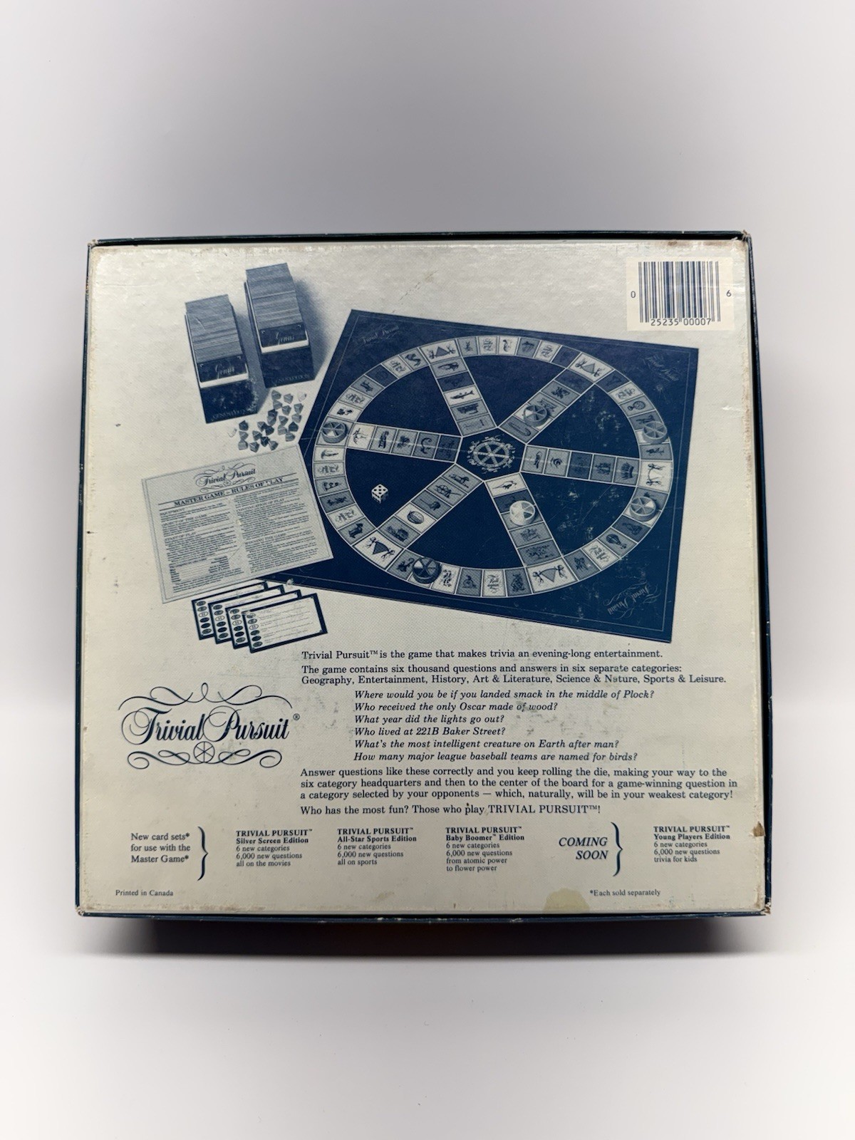 5 Games Vintage Original Trivial Pursuit Master Game & Subsidiary Games COMPLETE