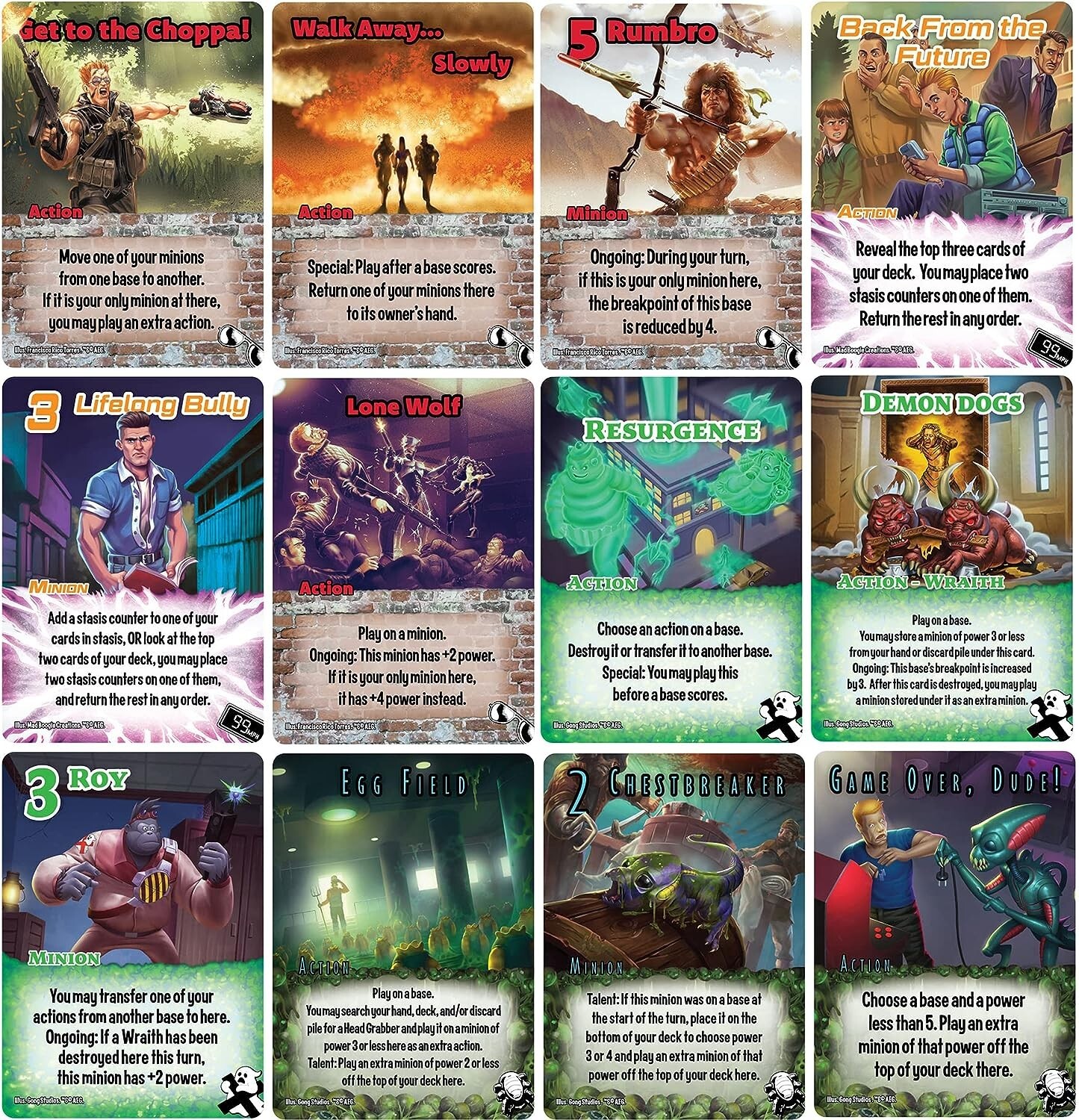 Smash Up Excellent Movies Dudes! Set Expansion Deck Building Card Game AEG 5519