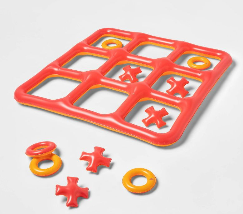 Sun Squad Inflatable Pool Game Tic Tac Toe 3 Foot 10 Inches NIB Beach Summer
