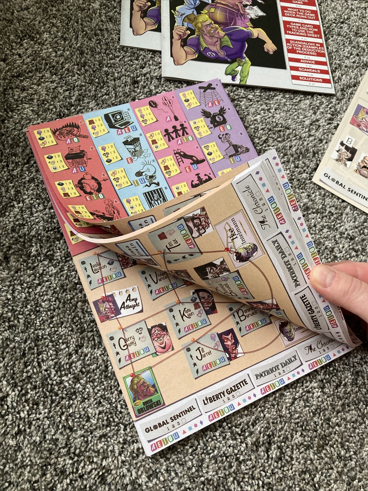 Megacorpin ScandalOh Mystery Board Game for 1 to 6 Players Ages 12 Years and Up