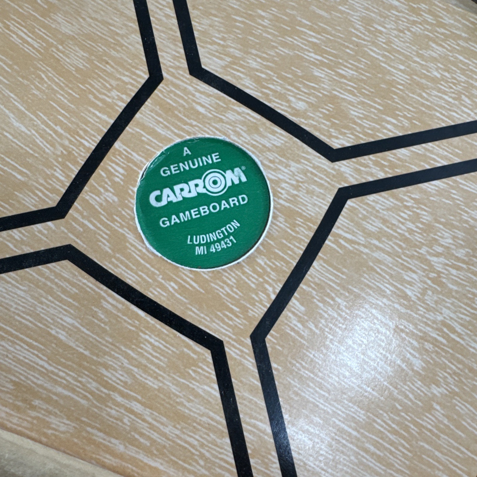 Carrom Gameboard Board Game 26×26 inch with 2 cue sticks and bag of pieces