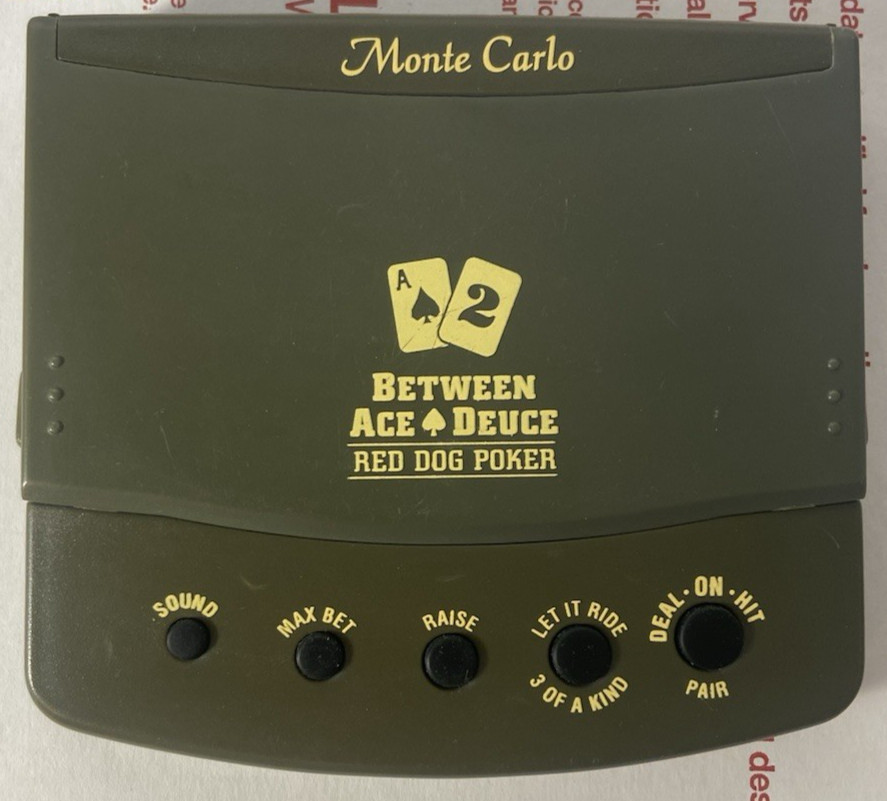 Lot of 3 Radica Monte Carlo Acey Deucy Poker, Blackjack & Casino Slot – All Work