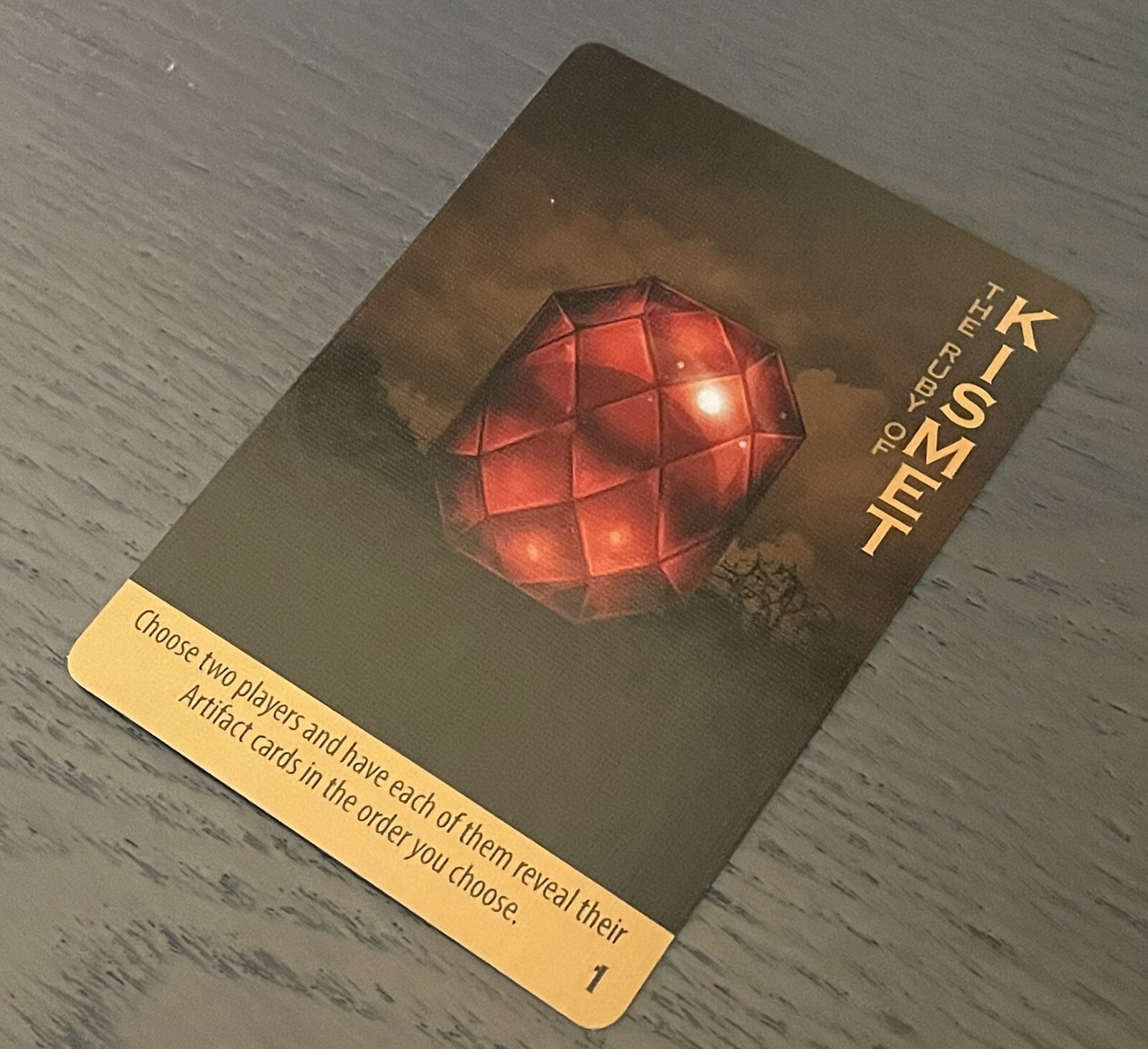 Ultimate Werewolf Artifacts | The Ruby Of Kismet Card | Official Game Piece