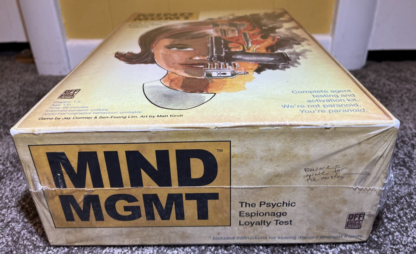 Mind MGMT Board Game DELUXE Edition The Psychic Espionage Game Off the Page NIS