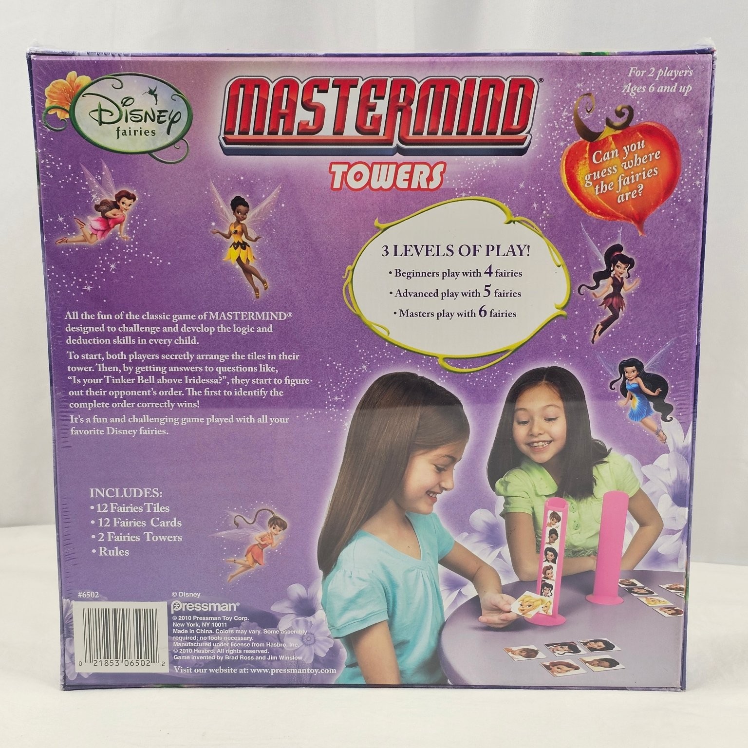 Mastermind Towers Disney Fairies Tinkerbell Pressman Board Game 2 Players