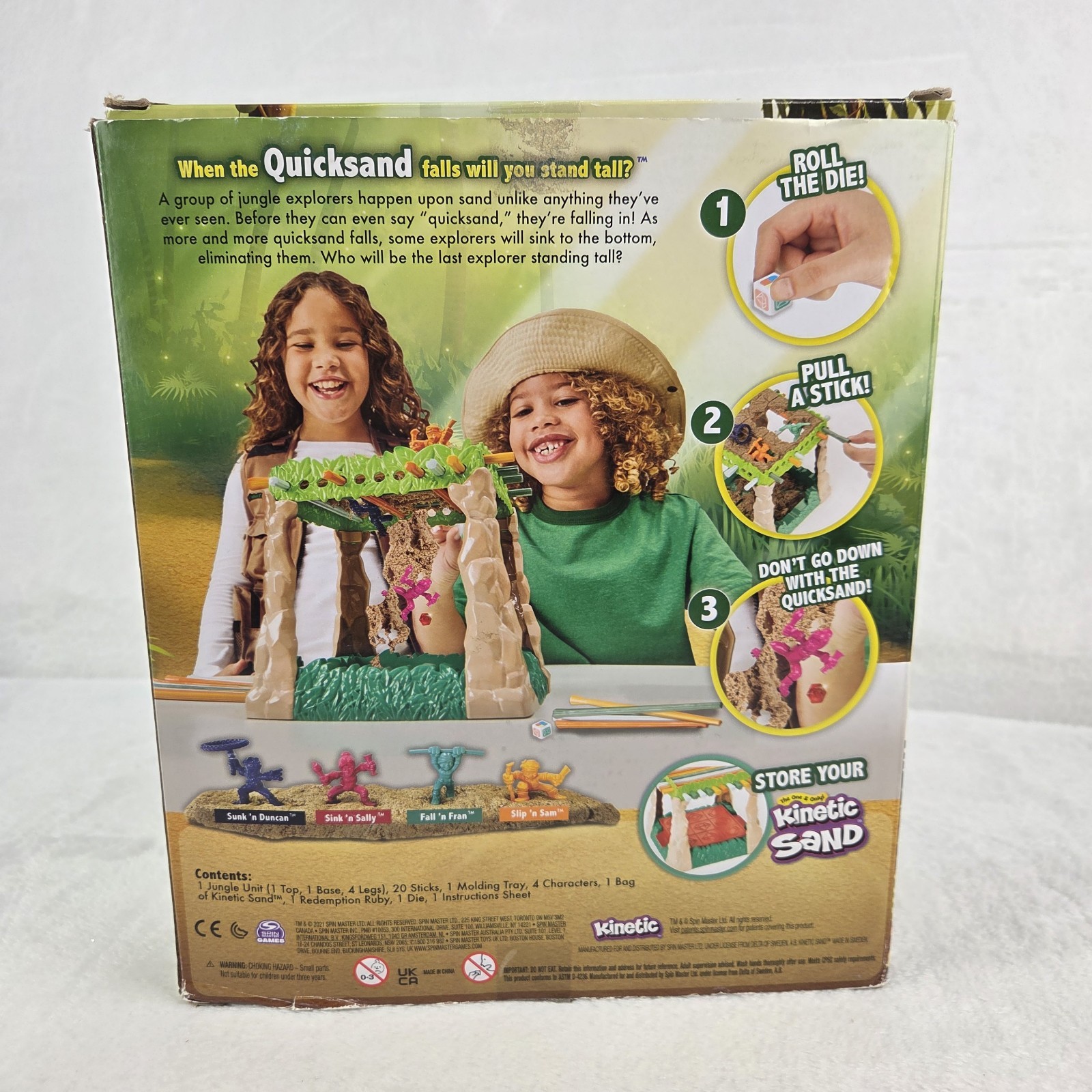 Sink N’ Sand Board Game with Kinetic Sand By Spin Master Games Complete READ