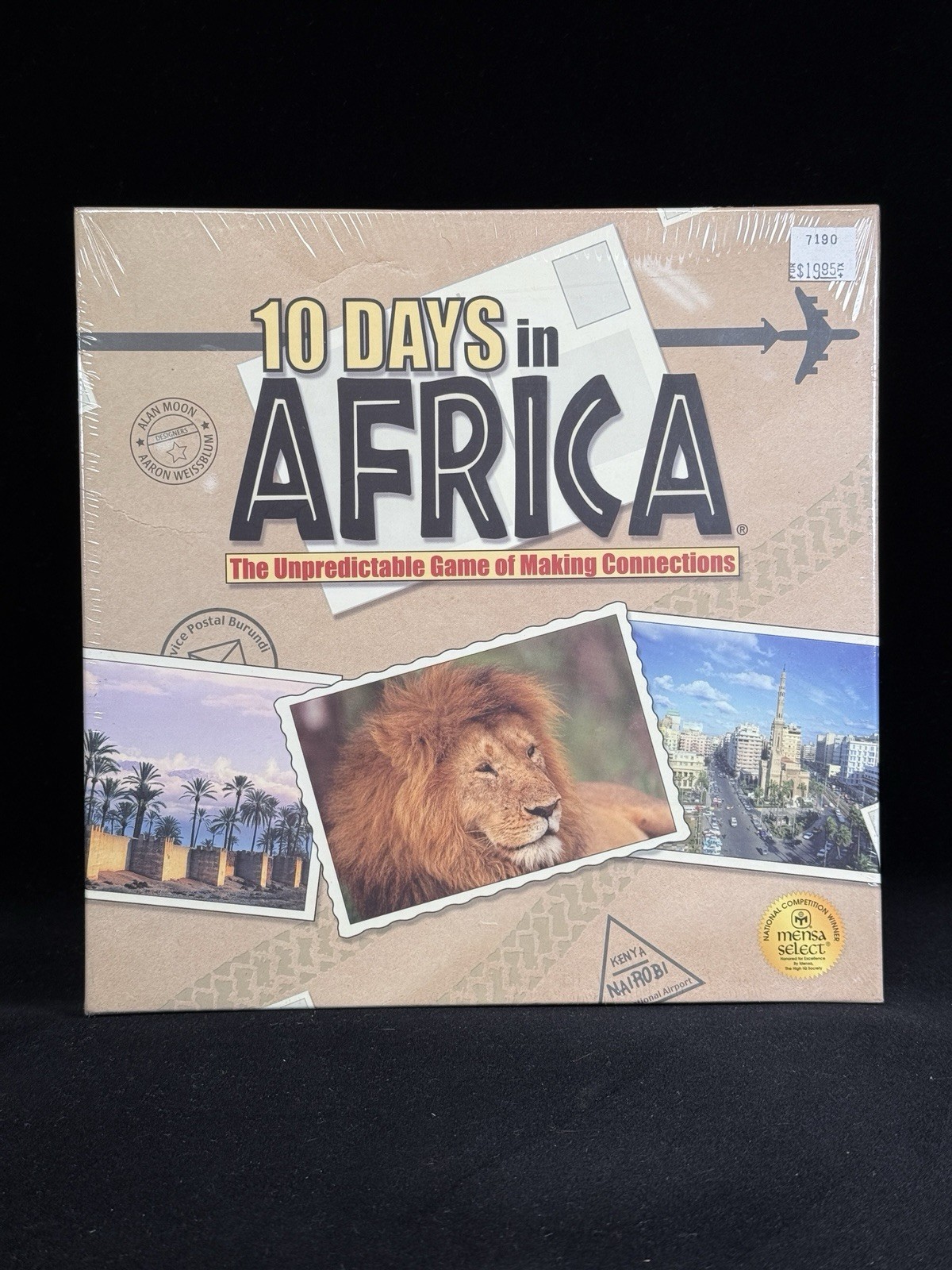 10 Days in Africa Board Game 2009 Out of the Box Publishing Mensa Select Sealed