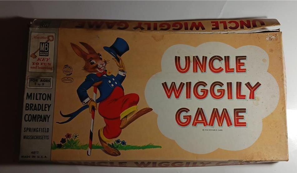 UNCLE WIGGILY GAME 1950’S MILTON BRADLEY COMPLETE WOODEN PIECES CARDBOARD TILES