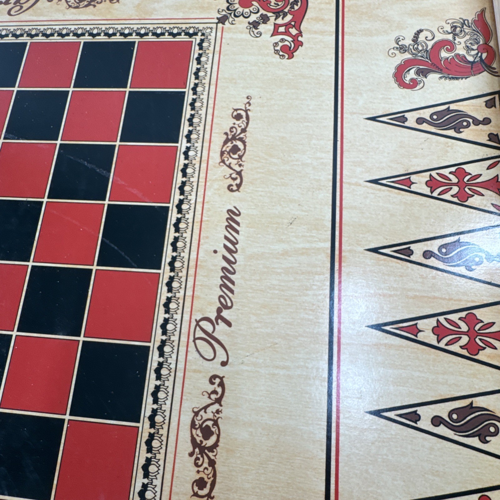 Carrom Gameboard Board Game 26×26 inch with 2 cue sticks and bag of pieces