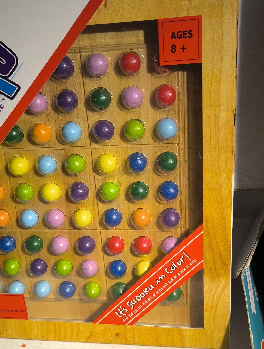 ColorKu Game The Color Sudoku Puzzle Solid Wood w/ Pieces ONLY NO CARDS, READ