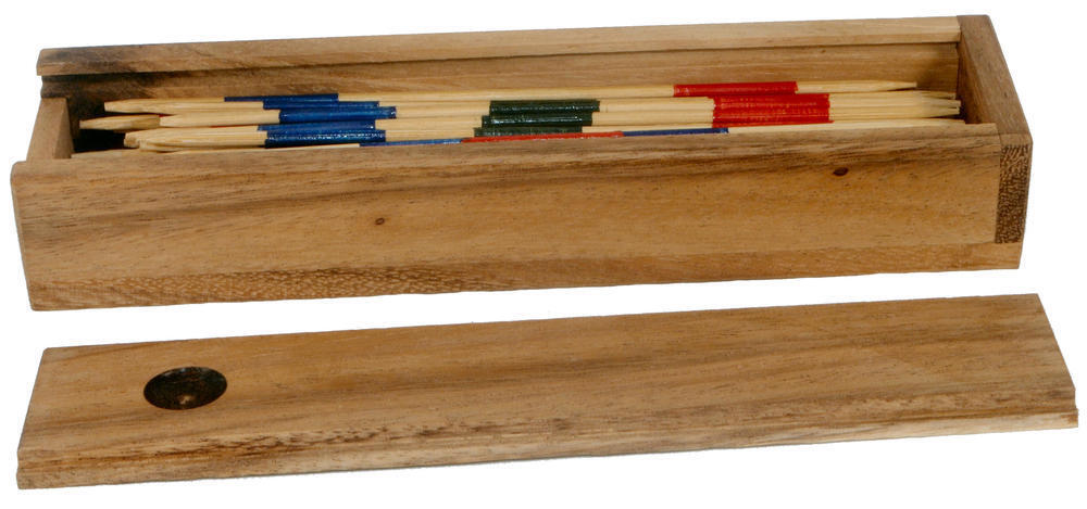 Fair Trade Thai Thailand Wooden Rainwood Mikado Set in Wooden Box 20x5x3cm