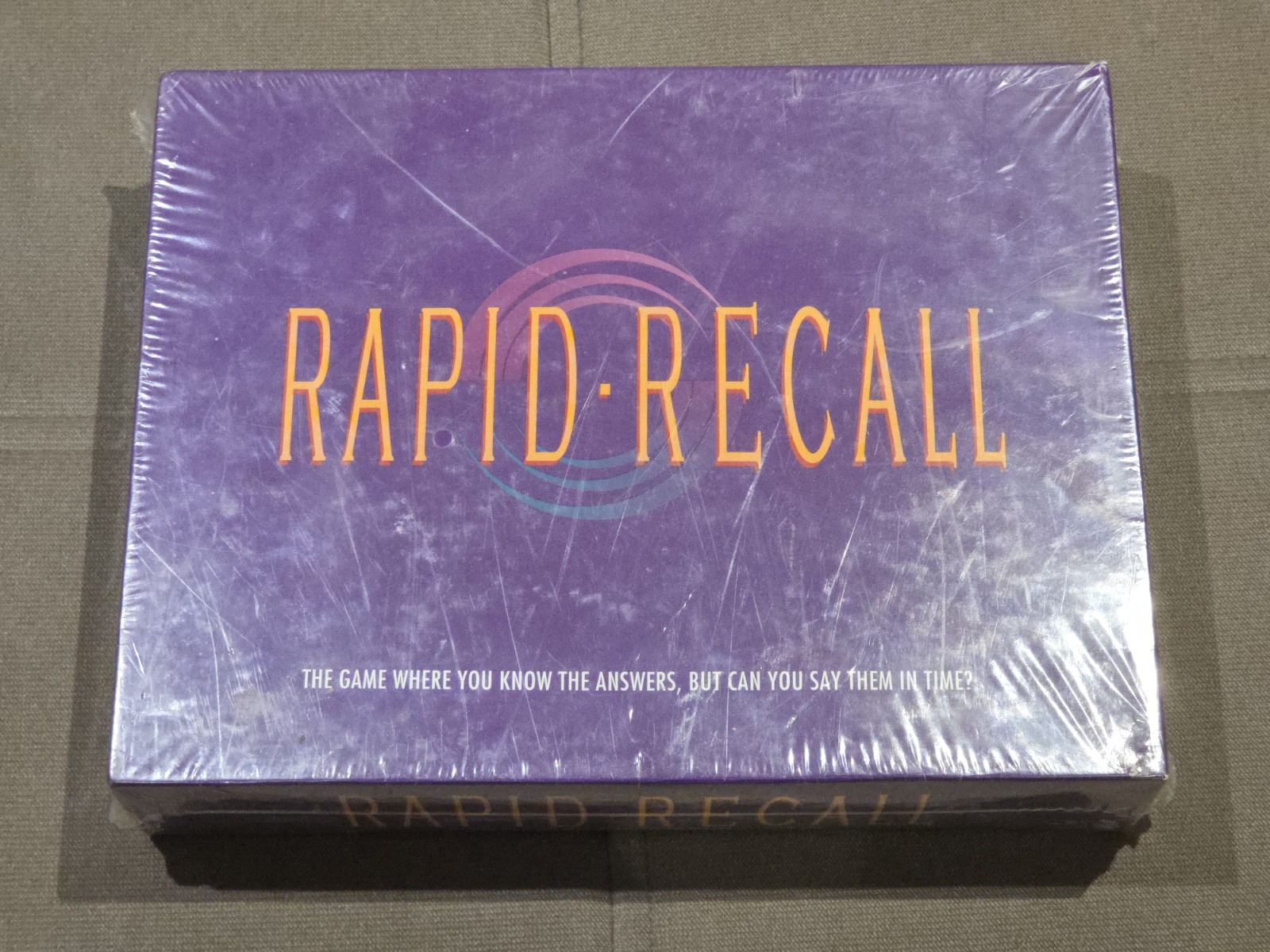 New & Sealed RAPID RECALL Board Game 1993 VINTAGE 100% COMPLETE 4+ Players Rare