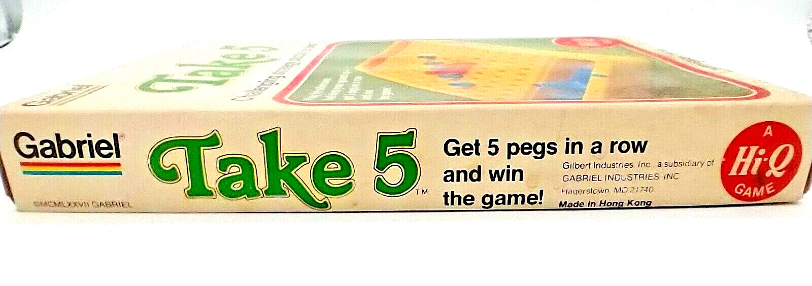 Gabriel Take 5 Strategy Game 2 Players A Hi-Q Game Complete Vintage 1977