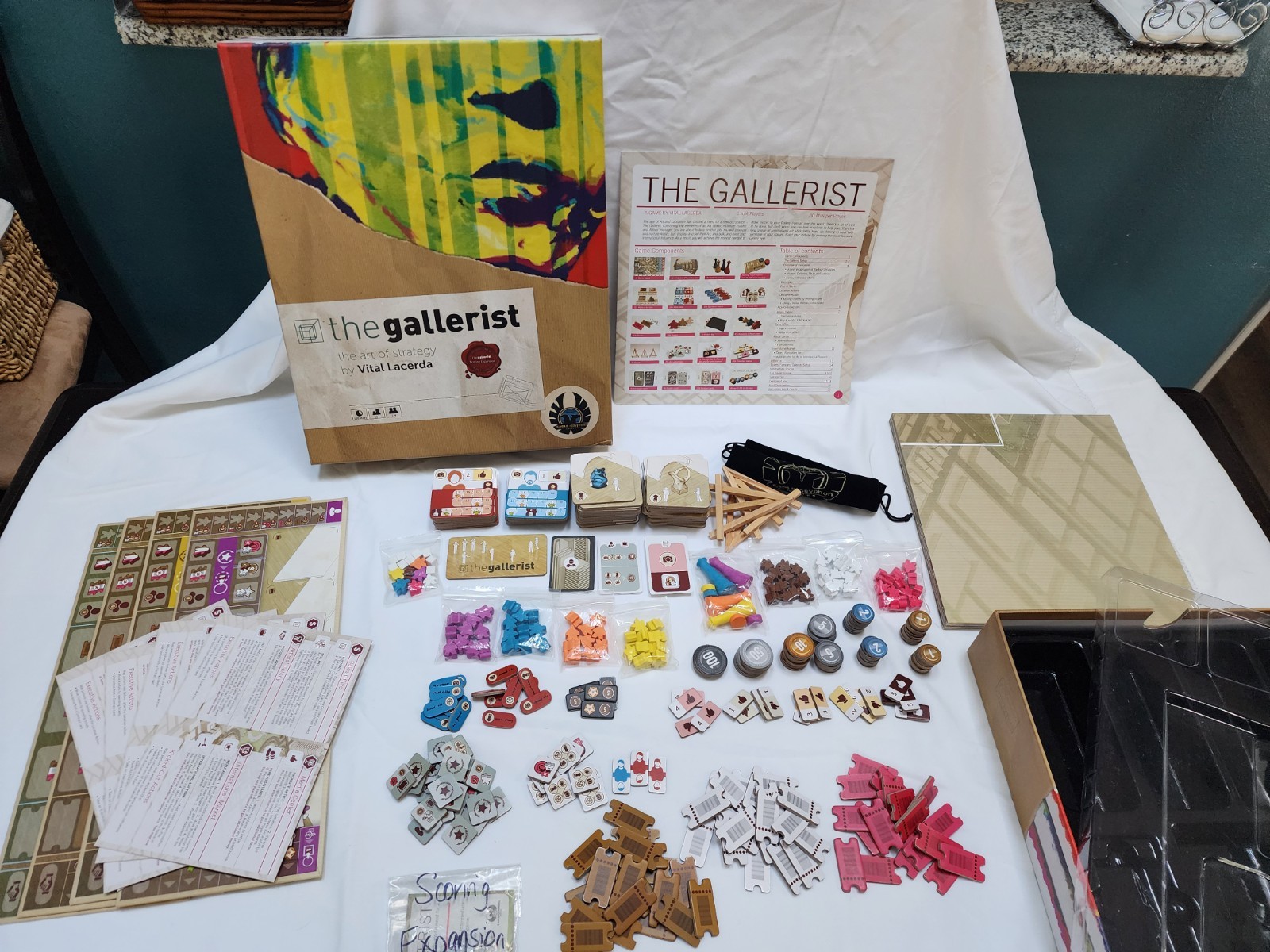 The Gallerist Strategy Board Game Vital Lacerde Eagle-Gryphon Games COMPLETE