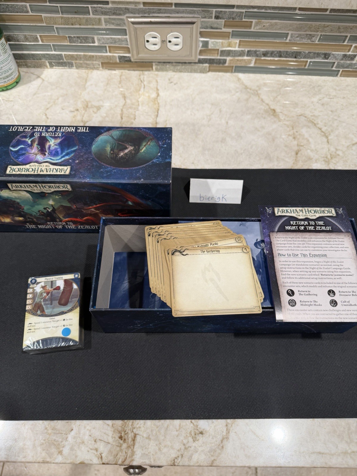 RETURN TO THE NIGHT OF THE ZEALOT – Open Box Sealed cards Complete ARKHAM HORROR