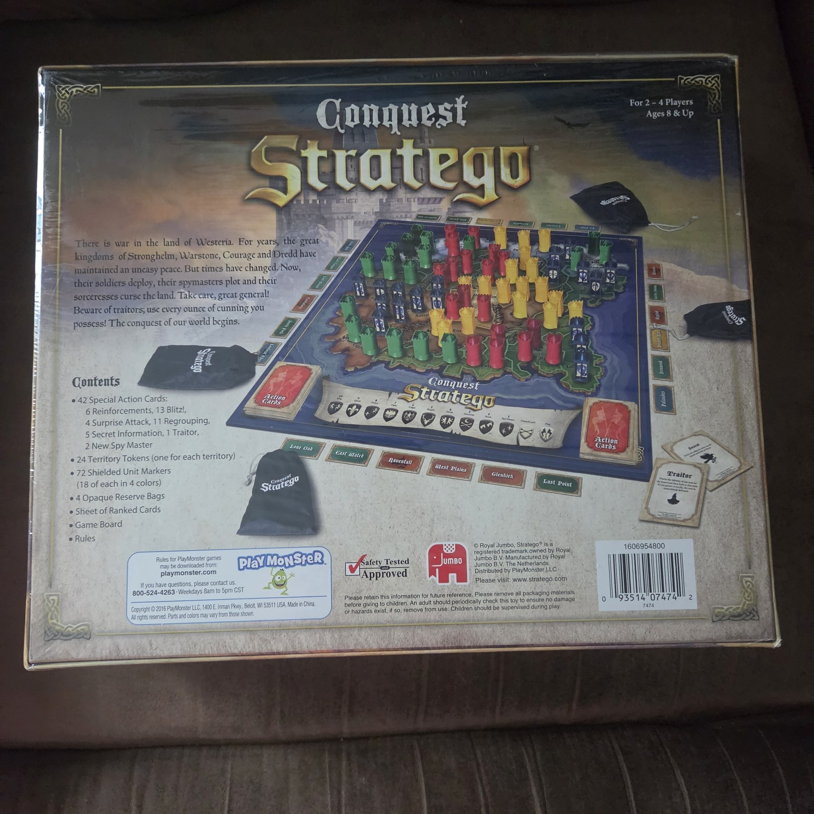 New Stratego Conquest Board Game Playmonster Castles King War 100% Sealed 2016