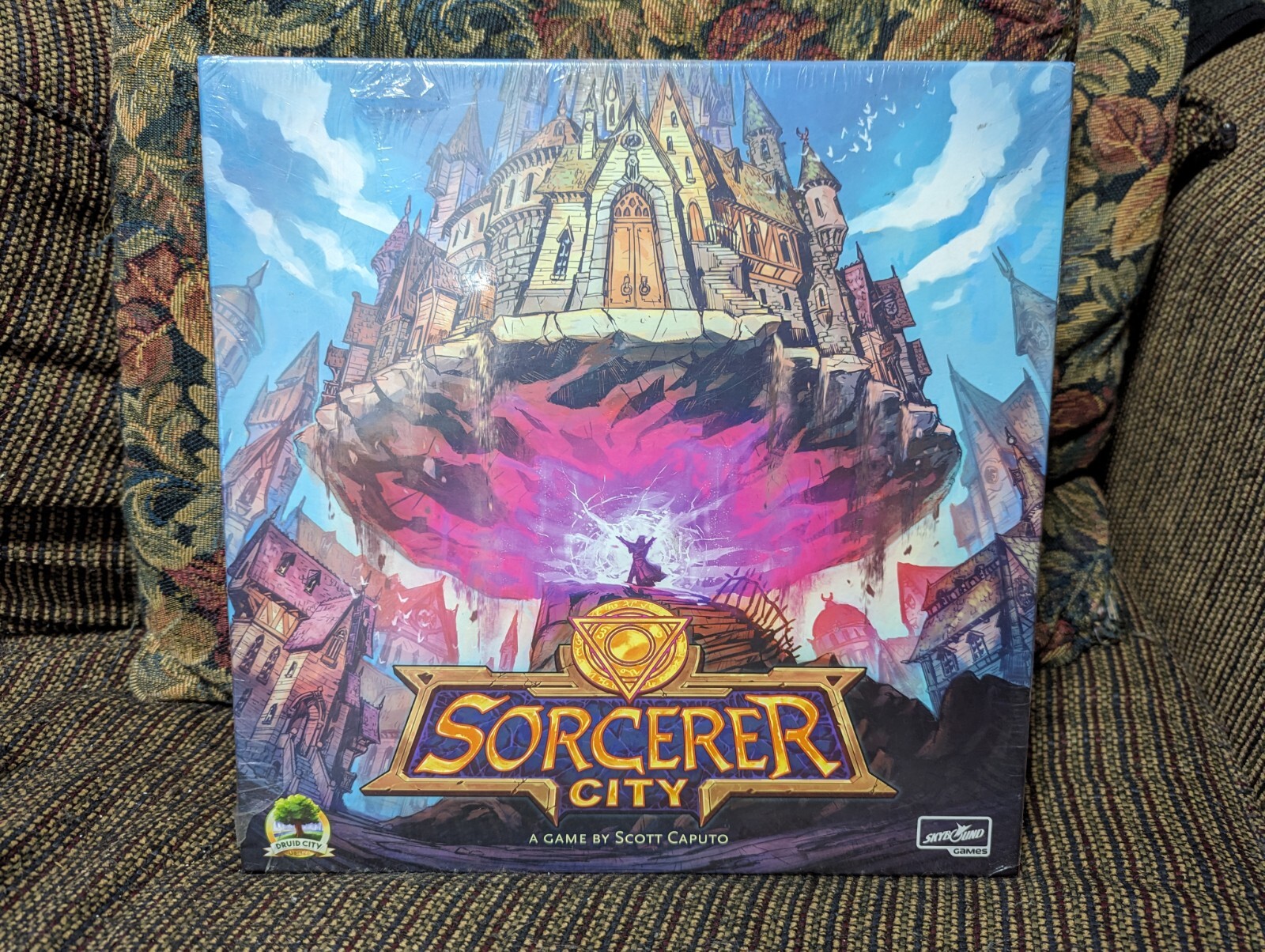 Sorcerer City Board Game Tile Laying Game Scott Caputo Druid City Games NEW
