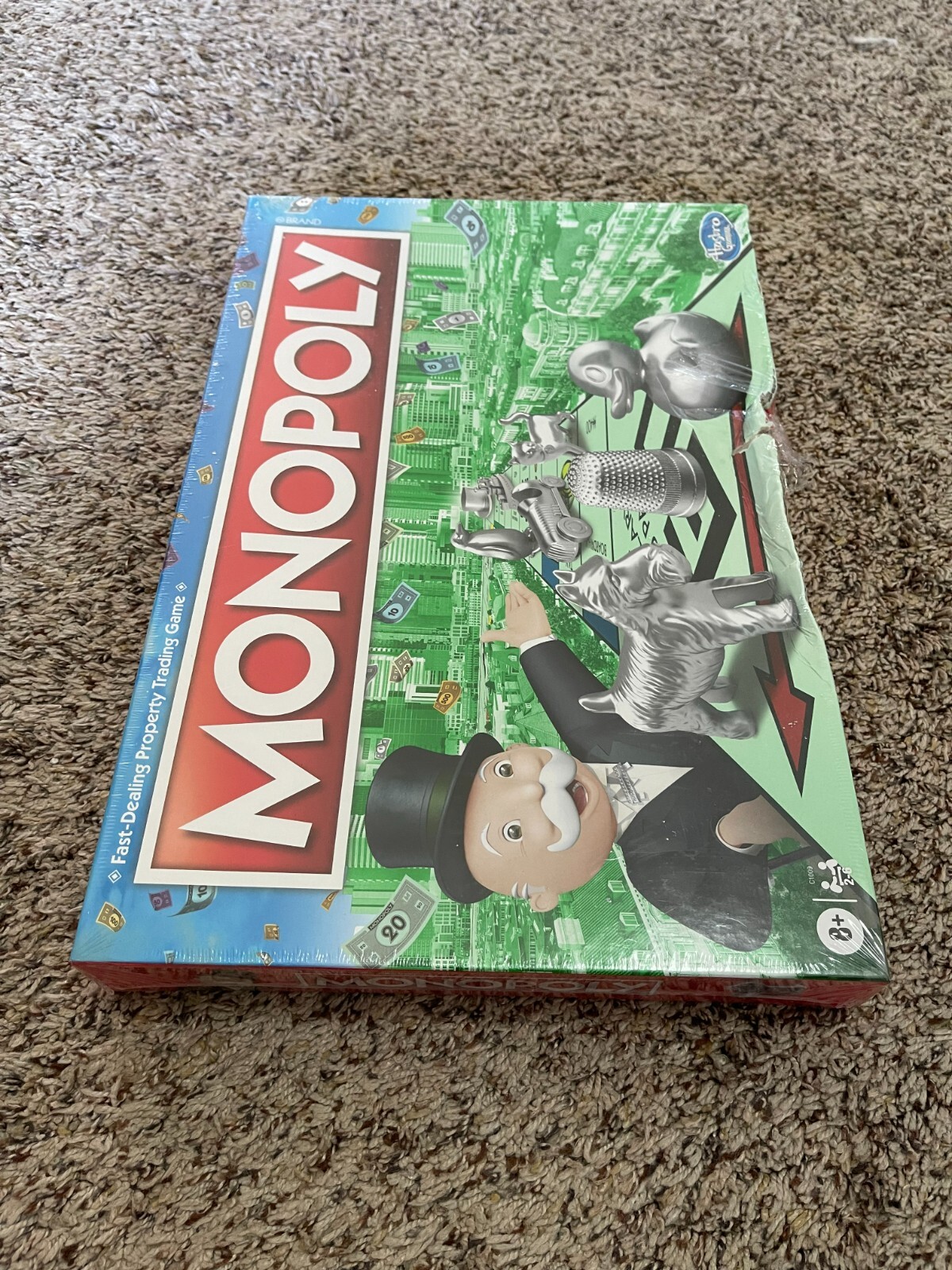 New Monopoly Board Game, Family Board Game for 2 to 6 Players Damaged Box