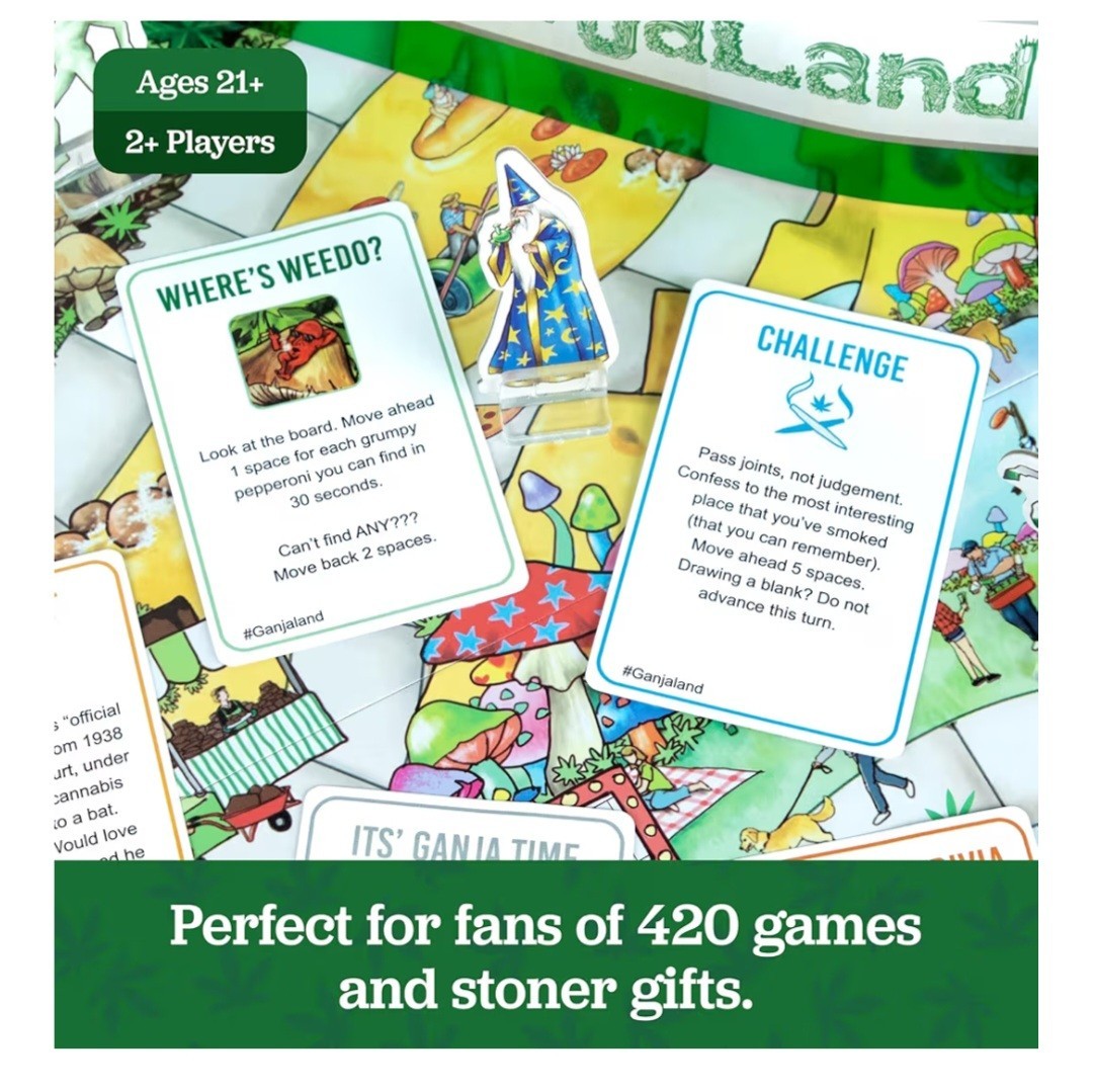 GanjaLand an Epic Weed Adventure Board Game – Brand NEW Factory SEALED