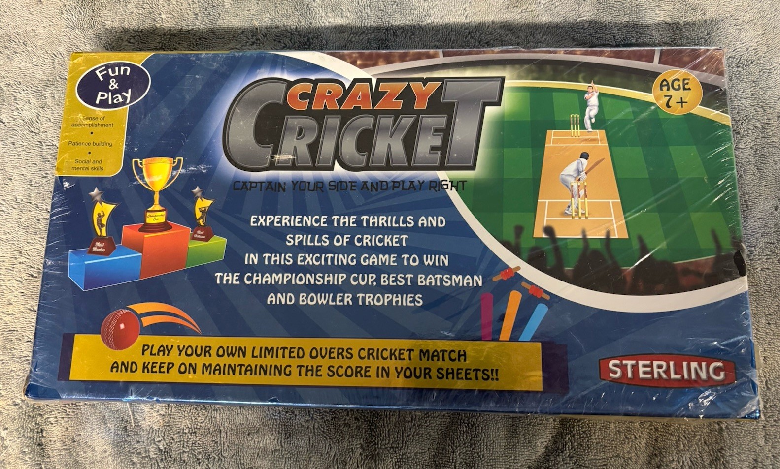 Crazy Cricket Board Game By Sterling Publishers – New Still Sealed