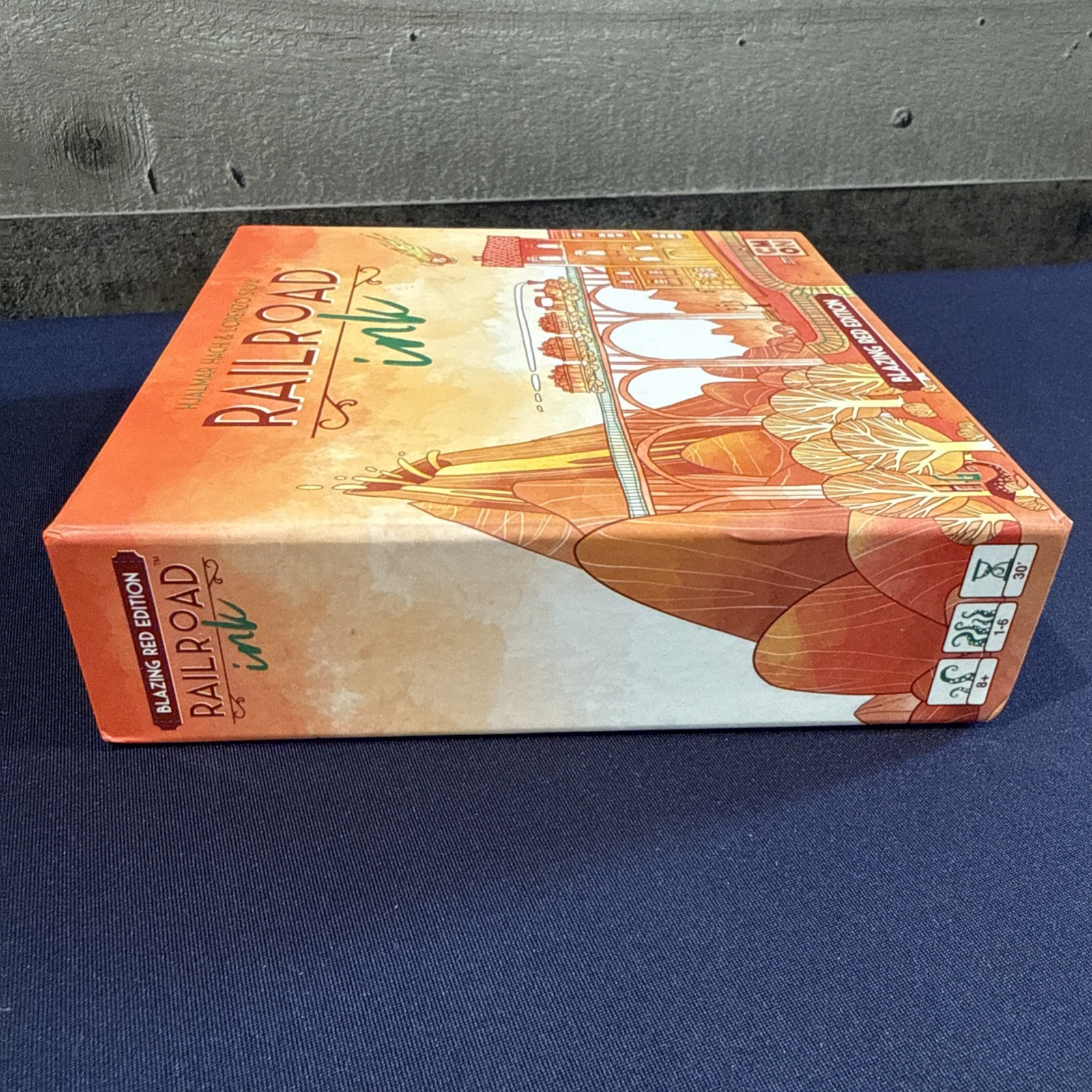 Railroad Ink Blazing Red Edition Board Game 2019 Complete Very Good