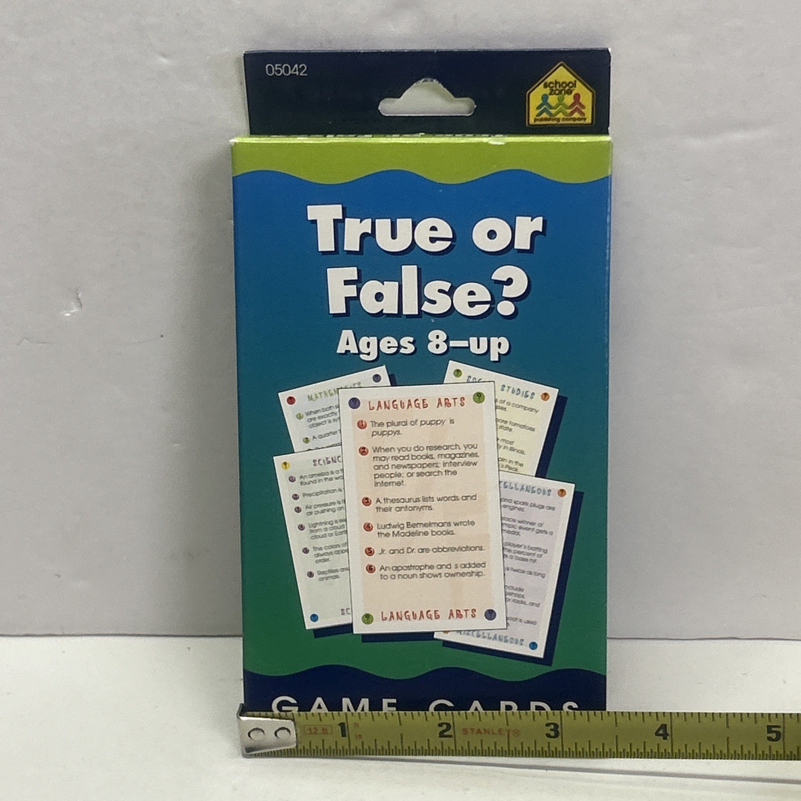 school zone true or false game cards ages 8 – up