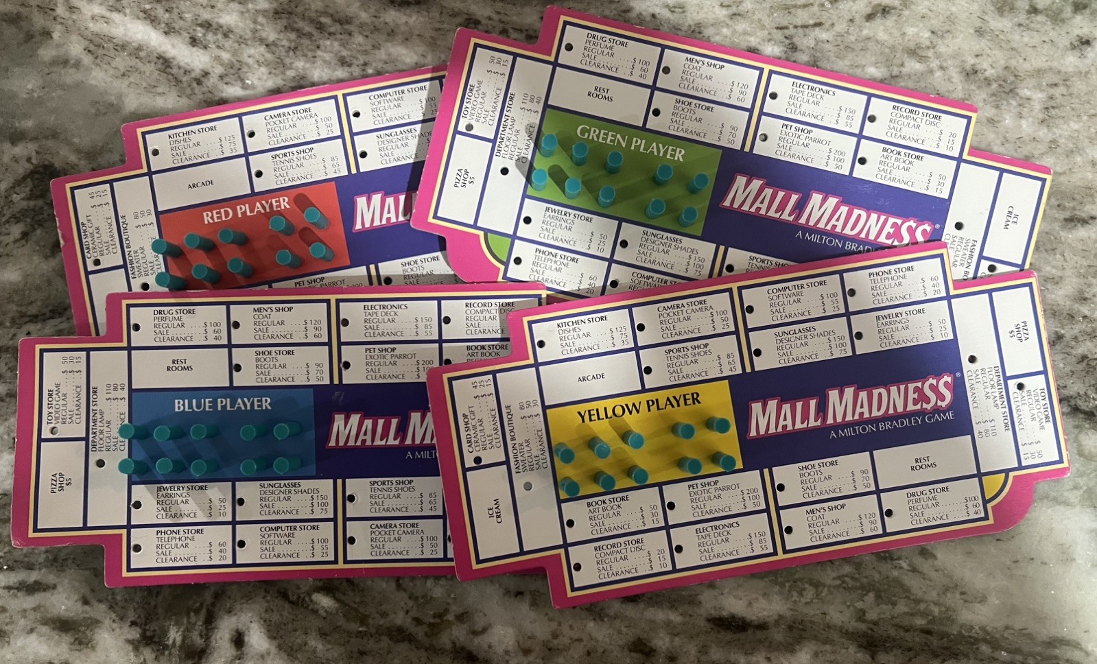 Electronic Mall Madness 1996 Vintage Board Game Milton Bradley #4047 Shopping