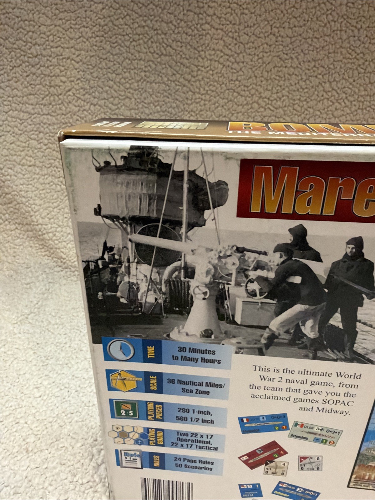 Bomb Alley Mediterranean Naval War 1940-43 Avalanche Press Unpunched Complete