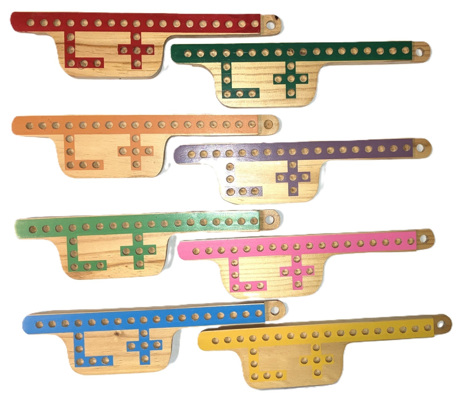 Pegs and Jokers 8 Players Thick Pine Wood Pegs Boards FREE 4 Spl Decks Alu Box