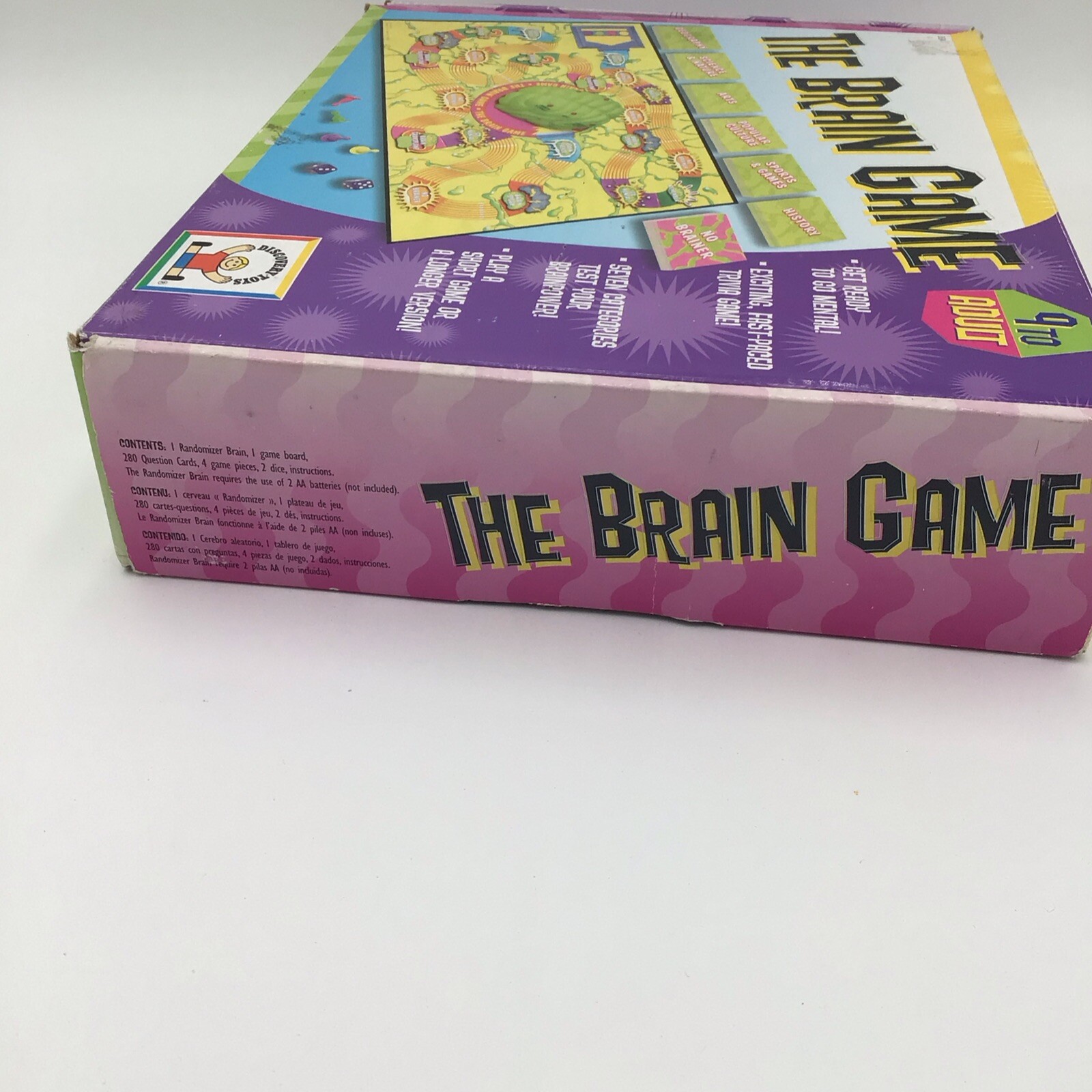 The Brain Game 9 to Adult (Discovery Toys) Fun Board Family Party Rare 2007 VTG