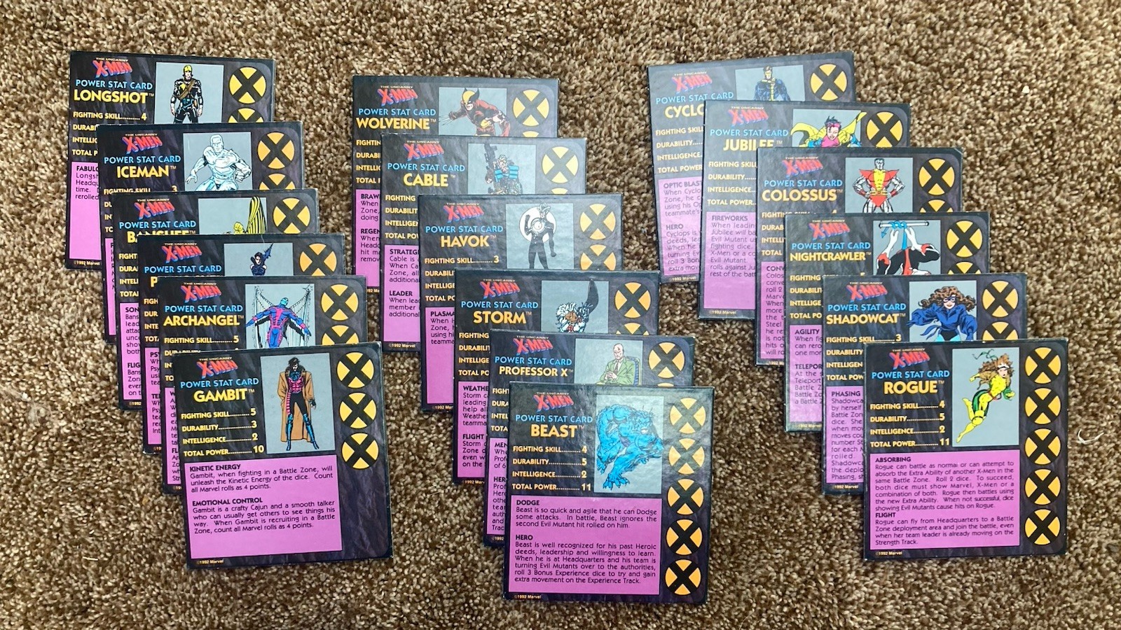 COMPLETE Uncanny X-Men Alert Adventure Game 1992 Pressman Board Game