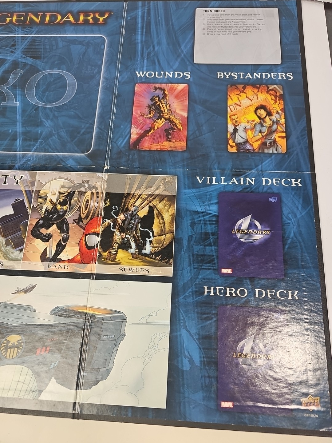 Upper Deck Legendary Marvel Deck Building Game Complete Pre-Owned