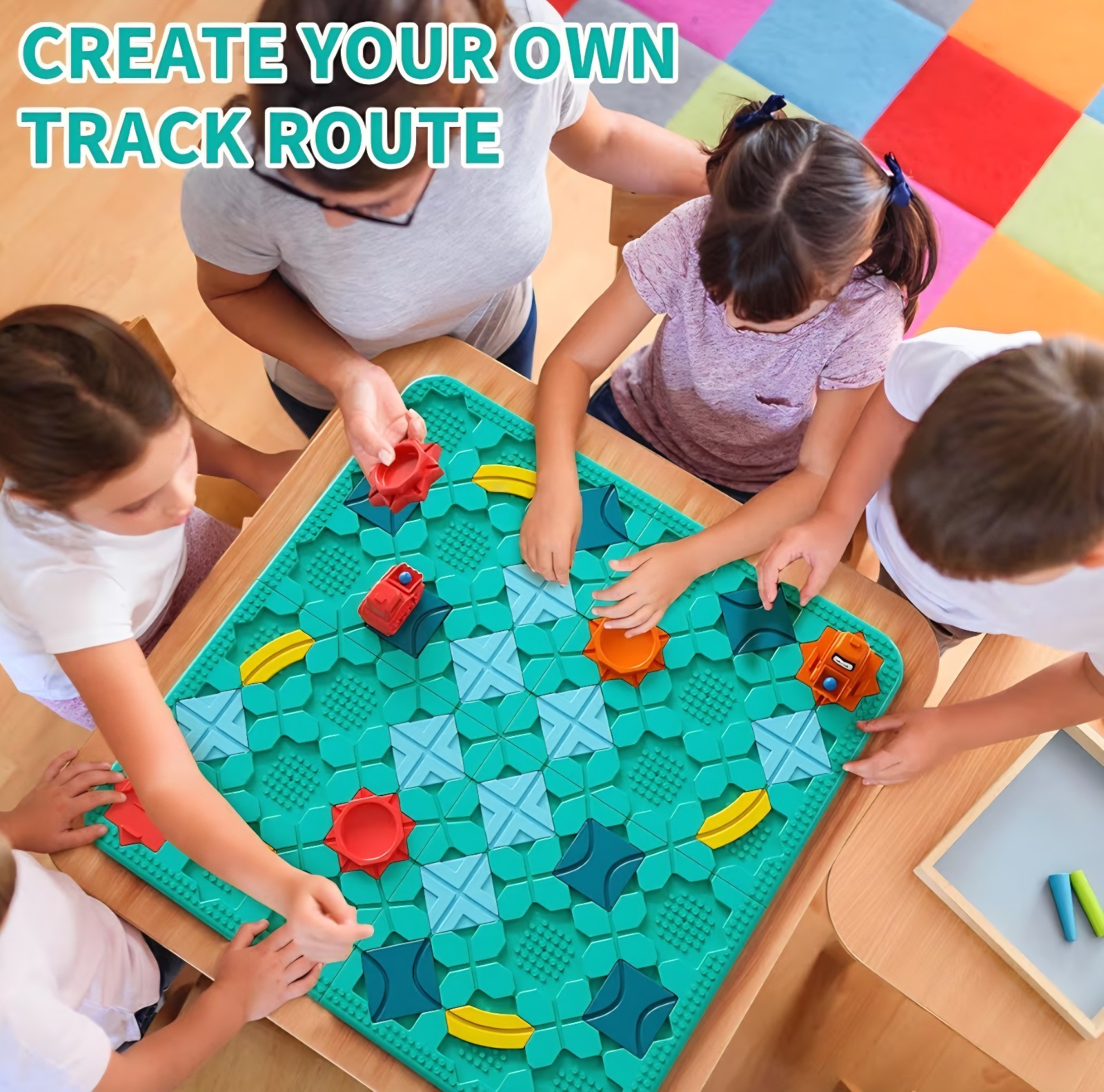 Logical Road Builder Games STEM Family Board Game, Large Educational Smart Brain